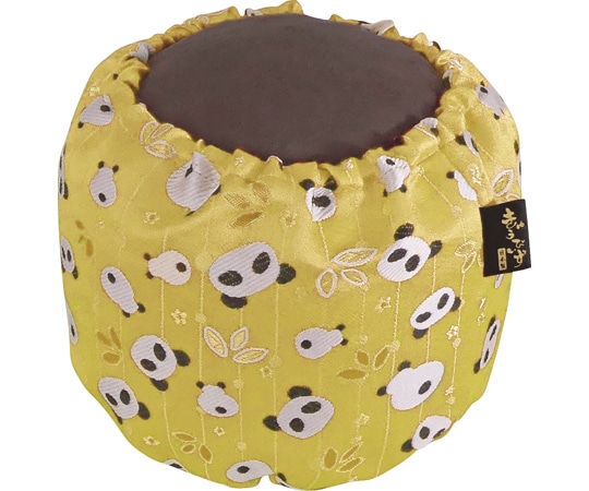 龍野コルク工業 わざまるくん(正座用クッション)西陣織カバー 黄パンダ 1個(ご注文単位1個)【直送品】