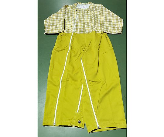 アズワン 介護つなぎ イエロー Mサイズ 10枚入  1箱（ご注文単位1箱）【直送品】