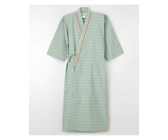 ナガイレーベン 患者衣ゆかた型 グリーン M LG1470 1枚（ご注文単位1枚）【直送品】