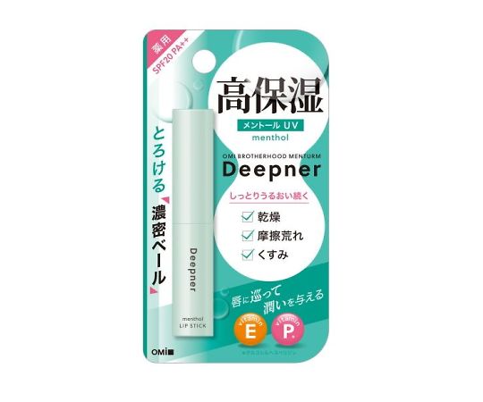 メンターム メンターム ディープナー 薬用 リップ メントールUV 2.3g  1個（ご注文単位1個）【直送品】
