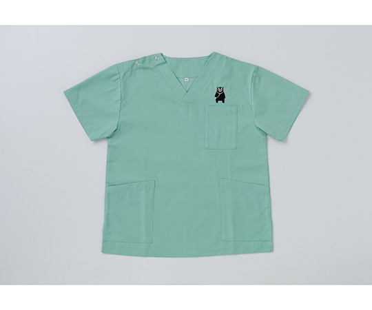 ディーフェイズ 男女兼用スクラブ（くまモン刺繍入り） インディゴブルー 3L DS2001K 1枚（ご注文単位1枚）【直送品】