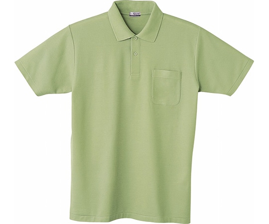 WHISEL（自重堂） 半袖ポロシャツ アース グリーン M 24404 1枚（ご注文単位1枚）【直送品】