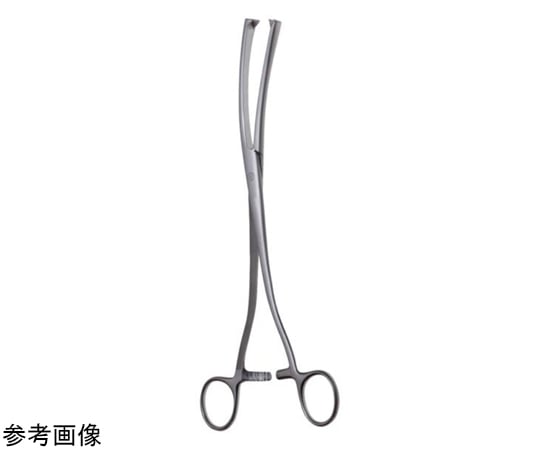 日本フリッツメディコ ミューゾ子宮鉗子 曲 24cm 10mm G341-010 1本(ご注文単位1本)【直送品】