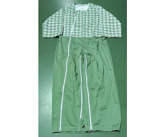 アズワン 介護つなぎ グリーン Mサイズ 10枚入  1箱（ご注文単位1箱）【直送品】