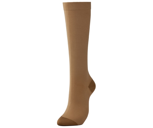 アルケア アンシルク・1 ハイソックス（つま先あり）ベージュ M 21392 1足（ご注文単位1足）【直送品】