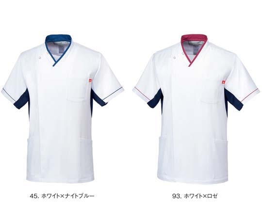 ルコックスポルティフ ユニセックスVネックスクラブ 93 ホワイト×ロゼ LL UQM1533 1枚（ご注文単位1枚）【直送品】