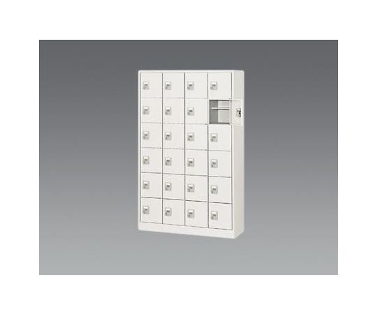 エスコ 1050x380x1700mm/4列・6段 シューズボックス（D錠付 EA954EG-4 1台（ご注文単位1台）【直送品】