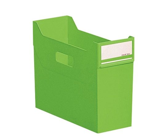 アズワン スタックボックス 117×341×246mm 黄緑 G1600-6 1個（ご注文単位1個）【直送品】