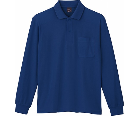 WHISEL（自重堂） 長袖ポロシャツ ネービー SS 85844 1枚（ご注文単位1枚）【直送品】