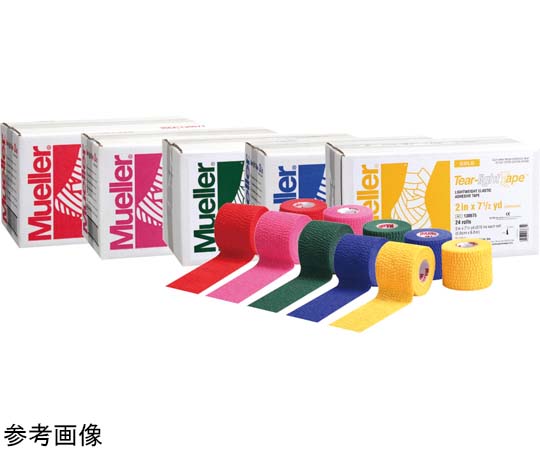 MUELLER ティアライトテープ 50mm レッド 1箱（24巻入） 130681 1箱（ご注文単位1箱）【直送品】