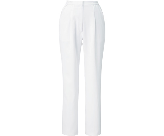 KAZEN レディススラックス シロ S 192-20 1枚(ご注文単位1枚)【直送品】