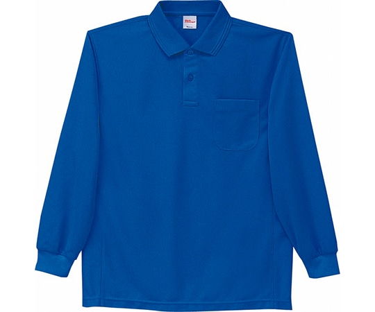 WHISEL(自重堂) 長袖ポロシャツ ロイヤル ブルー 4L 47654 1枚(ご注文単位1枚)【直送品】