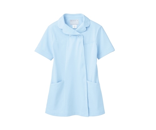 住商モンブラン ナースジャケット 半袖 サックス 73-1786 L 1枚（ご注文単位1枚）【直送品】