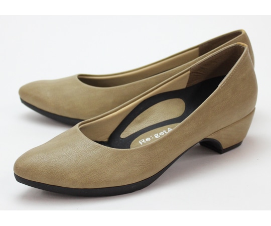 リゲッタ ポインテッドトゥパンプス ライトオーク 22.5cm RMP001-LOK-22.5 1足（ご注文単位1足）【直送品】