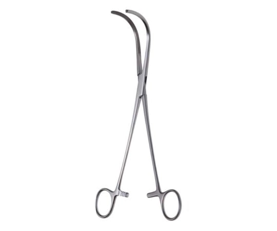 日本フリッツメディコ クラフォード子宮摘出鉗子 22cm 縦溝 G485-220 1本（ご注文単位1本）【直送品】