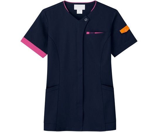 フォーク ジップスクラブR ダークネイビー×フクシャピンク LL 7088SC-13 1枚（ご注文単位1枚）【直送品】