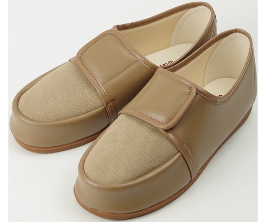 マリアンヌ製靴 足元応援 シューズ 茶 23.0cm W603 1足(ご注文単位1足)【直送品】