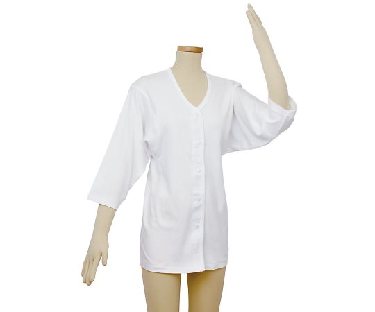 幸和製作所 テイコブらくホック肌着 婦人用（七分袖）L UN05W 1枚（ご注文単位1枚）【直送品】