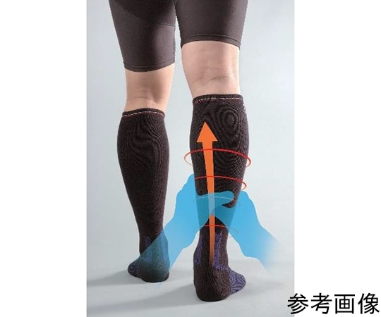 ダイヤ工業 D-LINEサポートソックス（ブラック）ロング Lサイズ  1足（ご注文単位1足）【直送品】