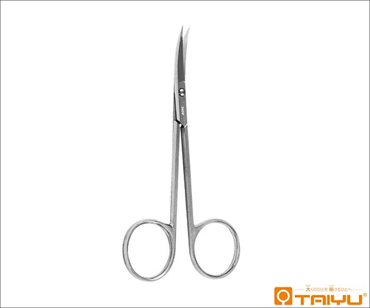 TAIYU（大祐医科工業） 虹彩剪刀 直 ネジ止 全長11cm TY-162A 1本（ご注文単位1本）【直送品】