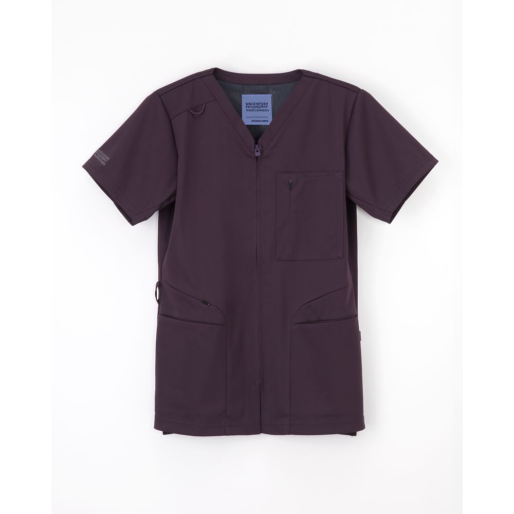 ナガイレーベン MPユニセックススクラブ プラム L MPA-3942 1枚（ご注文単位1枚）【直送品】