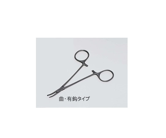 日本フリッツメディコ 止血鉗子 マイクロモスキート 12cm 曲有鈎 F053-0807 1個（ご注文単位1個）【直送品】