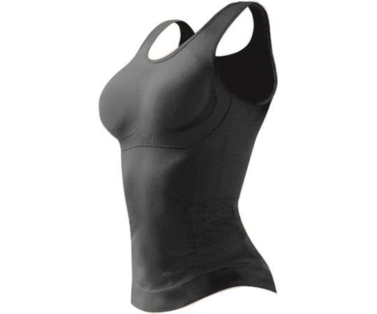 グローバル・ジャパン ゆる圧キャミソール S~M ブラック  1枚（ご注文単位1枚）【直送品】