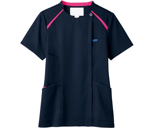 フォーク レディスプスクラブR ダークネイビー×フュクシャローズ S 7068SC-17 1枚（ご注文単位1枚）【直送品】