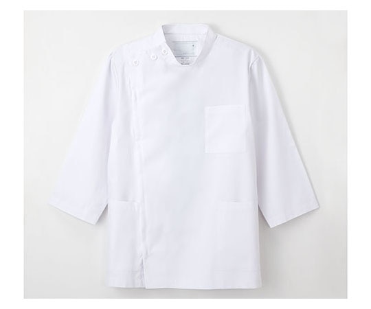 ナガイレーベン 男子横掛8分袖 ホワイト BL KES5165 1枚（ご注文単位1枚）【直送品】