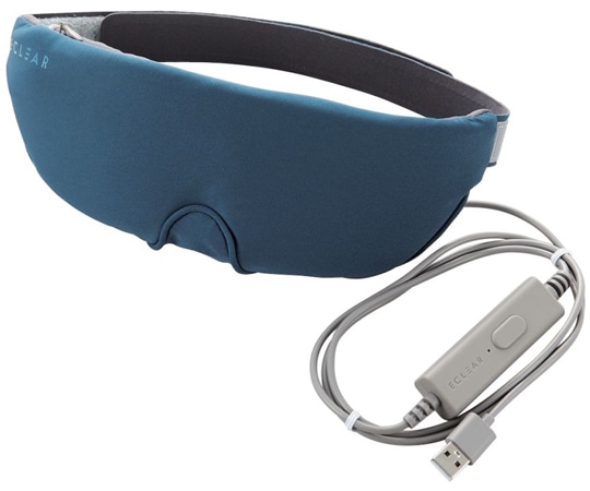 エレコム エクリアアイマスク USBホットアイマスク ミッドナイトネイビー HCI-H01NV 1個（ご注文単位1個）【直送品】