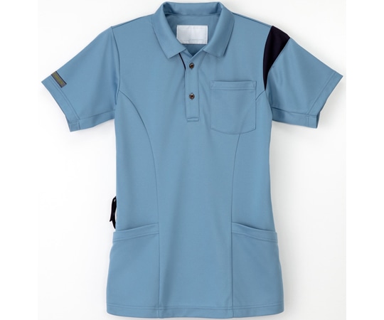 ナガイレーベン ニットシャツ クラウディブルー L JD-3137 1枚（ご注文単位1枚）【直送品】