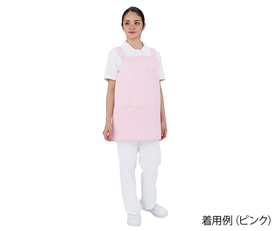 ディーフェイズ エプロン（ショート丈） ピンク M~L DE0001 1枚（ご注文単位1枚）【直送品】