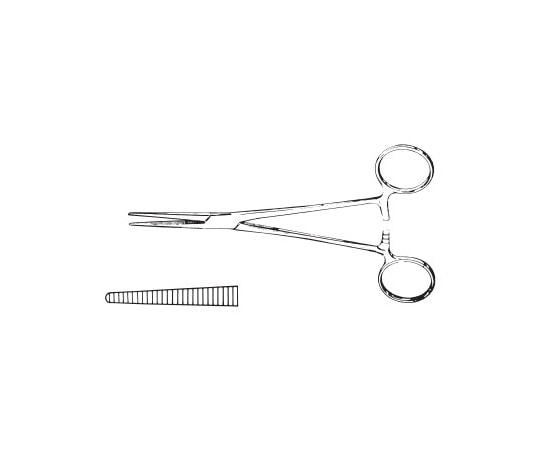 Leprex 小型ペアン止血鉗子 直無鈎 120mm LC-10 1個（ご注文単位1個）【直送品】