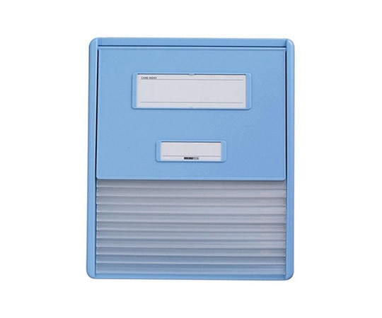 LIHITLAB カードインデックス A4（横1面）10名用 ブルー HC111C-2 1冊（ご注文単位1冊）【直送品】