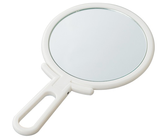 堀内鏡工業 スタンド&ハンド ナピュアミラー ホワイト AM-008WH 1個（ご注文単位1個）【直送品】