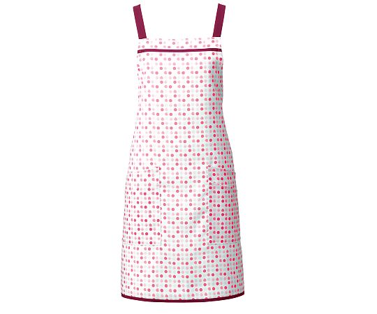 KAZEN 胸当てエプロン ピンク フリー KZN910-73 フリー 1枚(ご注文単位1枚)【直送品】