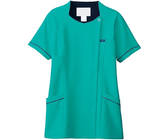 フォーク レディスジップスクラブR エムグリーン×ダークネイビー EL 7064SC-4 1枚（ご注文単位1枚）【直送品】