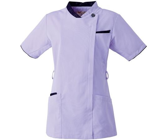 ミドリ安全 作業服 メディカルウェア ベルデクセル スクラブ VEM504上 ラベンダー LLサイズ VEM504-UE-LL 1着（ご注文単位1着）【直送品】