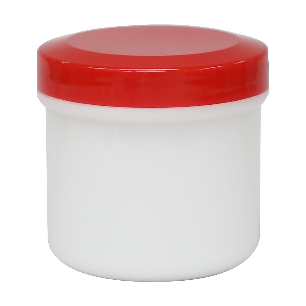 金鵄製作所 軟膏壷（軟膏容器・定量タイプ）100mL 赤 20個 AT100F-02 1袋（ご注文単位1袋）【直送品】