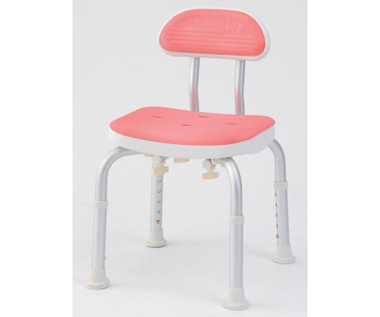 美和商事 コンパクトバスチェア 背付き ピンク BC-01H-PI 1台（ご注文単位1台）【直送品】