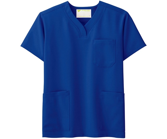 ミドリ安全 作業服 メディカルウェア ベルデクセルフレックス 男女兼用スクラブ VEM1007上 ネイビー LLサイズ VEM1007-UE-LL 1着（ご注文単位1着）【直送品】