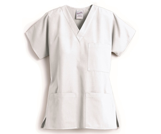 スクラブス スクラブス UNISEX 3ポケット トップ ホワイト XS Z1004 1枚（ご注文単位1枚）【直送品】