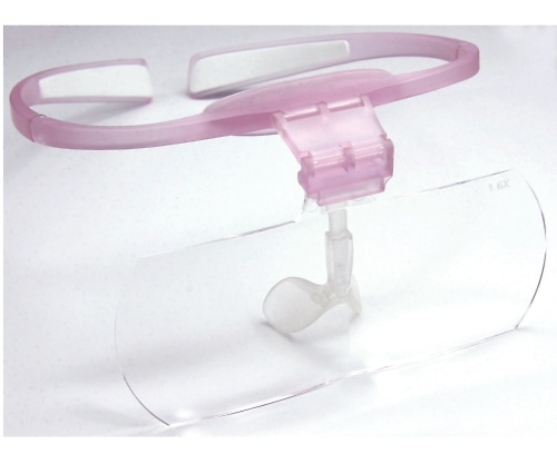 カートン光学 視楽楽ヘッドルーペ(Shi-ra-ra) 1.6倍・2.0倍×各1枚 ピンク R1178-06 1個(ご注文単位1個)【直送品】