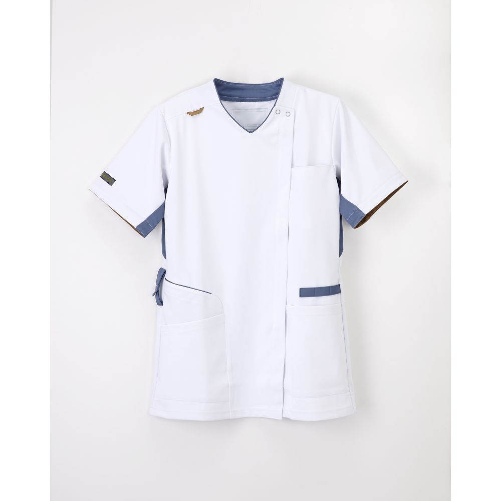 ナガイレーベン 男女兼用スクラブ Tブルー LL AW-5577 1枚（ご注文単位1枚）【直送品】