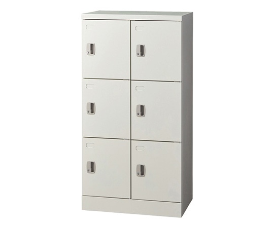 山善（YAMAZEN） スチールシューズロッカー（鍵付き） ホワイト 2列3段 USL-23（WH） 1台（ご注文単位1台）【直送品】