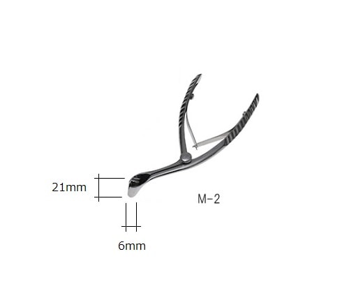 日本フリッツメディコ 鼻鏡・和辻 ステンレス M-2 E502-062S 1個(ご注文単位1個)【直送品】