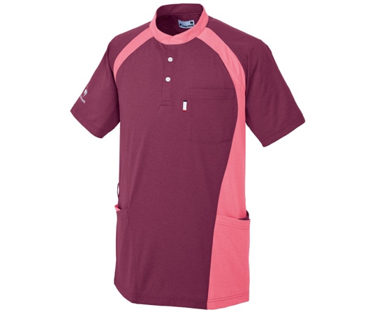 ルコックスポルティフ バンドカラーシャツ 20 チャコール杢×ピスタチオ杢 5L UZL3203 1枚（ご注文単位1枚）【直送品】