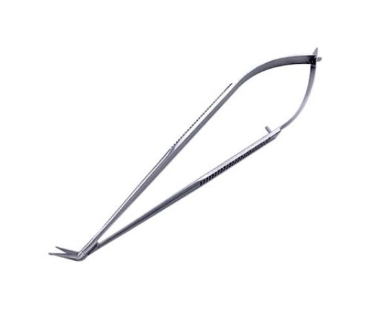 日本フリッツメディコ マイクロ剪刀 玉付 18cm 60度 B036-0107 1本（ご注文単位1本）【直送品】