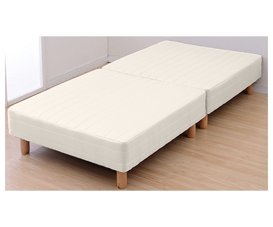 山善(YAMAZEN) 脚付きマットレス(分割式) シングル アイボリー YBAM2-97195(IV) 1台(ご注文単位1台)【直送品】
