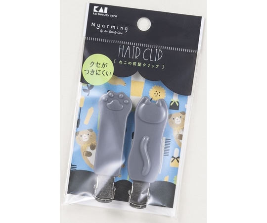 貝印 ねこの前髪クリップ 1セット（2個入） 000HC2204 1セット（ご注文単位1セット）【直送品】